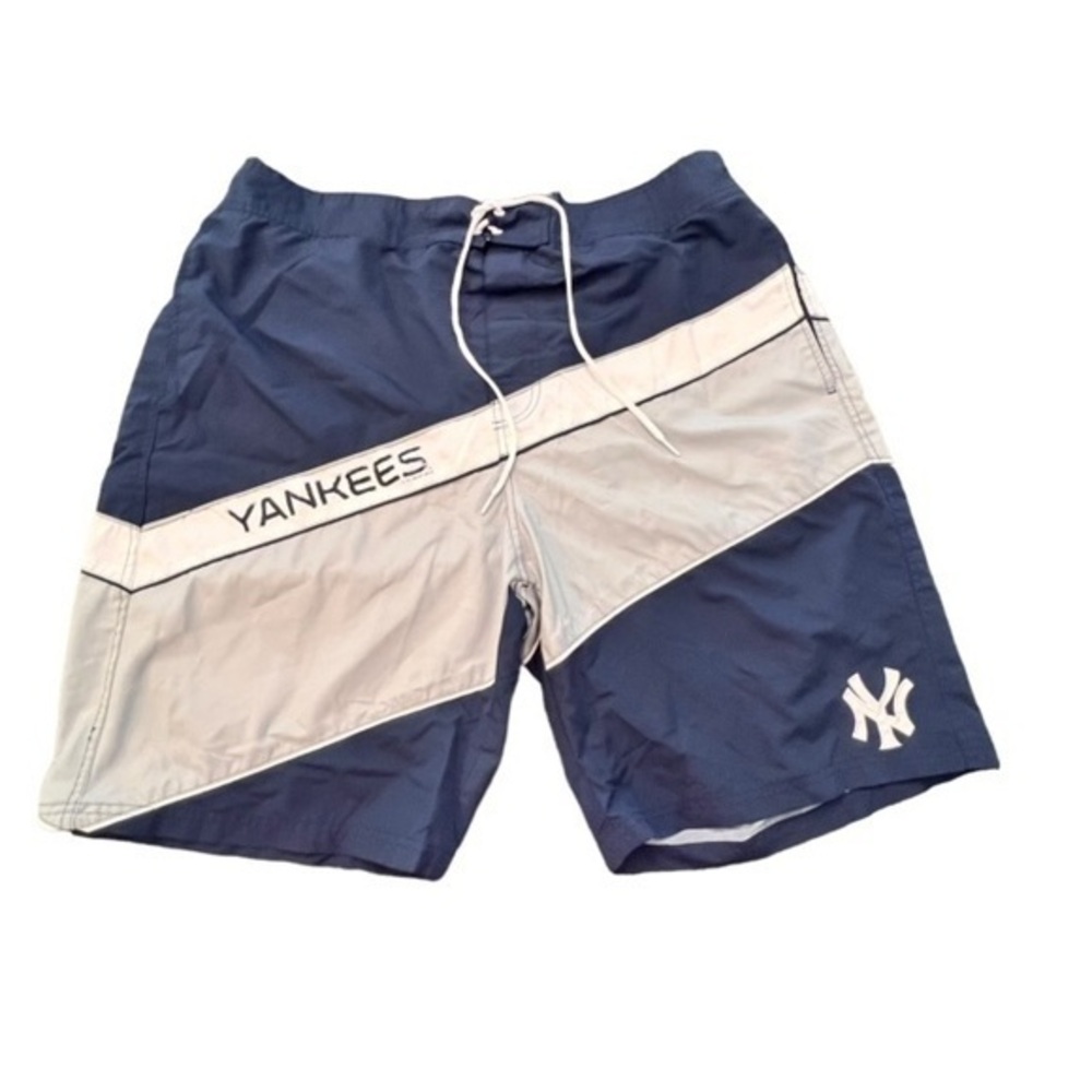 New York Yankees Shorts Mens Size 4XL MLB Genuine Merchandise Blue‎ Swim Trunks